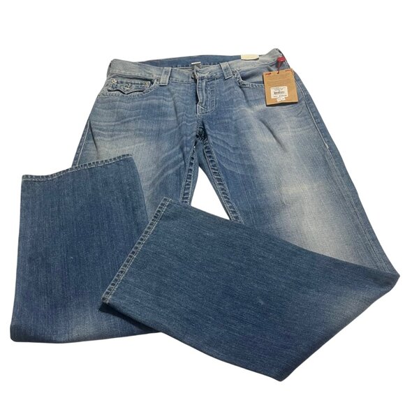 True Religion Section Straight Men's High Rise Faded Relaxed Fit Jeans W33 - Picture 3 of 8